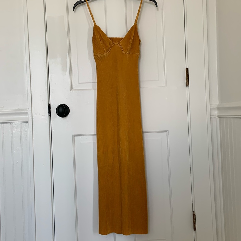 Gold MIDI Dress